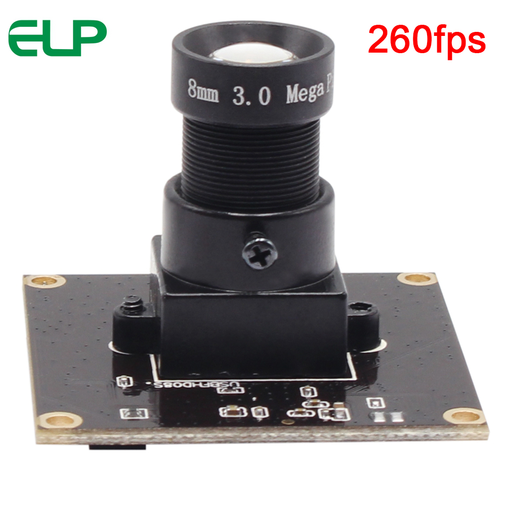 ELP 720P 120fps USB Webcam MJPEG 640X360 260fps,720P 120fps CMOS OV4689 1080P 60fps Camera Module USB2.0 (8mm lens)